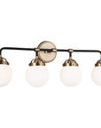 Sea Gull Lighting Cafe 4-Light Wall/Bath Sconce without Bulb