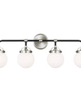 Sea Gull Lighting Cafe 4-Light Wall/Bath Sconce without Bulb