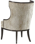 Hickory White Exposed Wood Black Nickel Chair