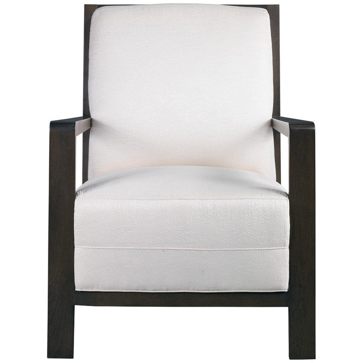 Hickory White Club Arm Chair in Modern Elm
