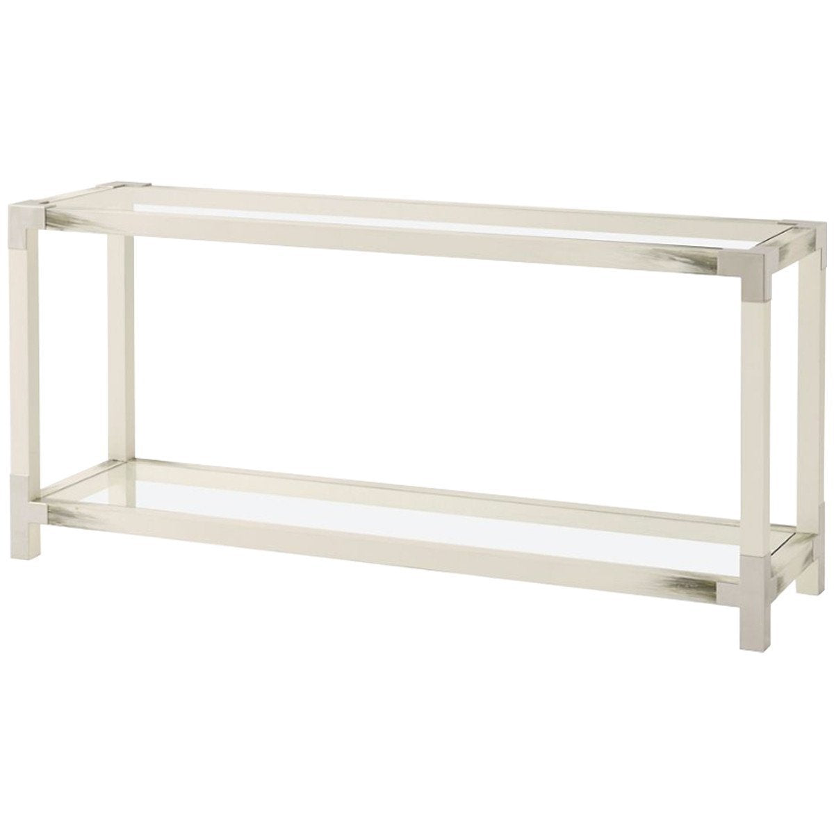 Theodore Alexander Cutting Edge Longhorn White Console Table