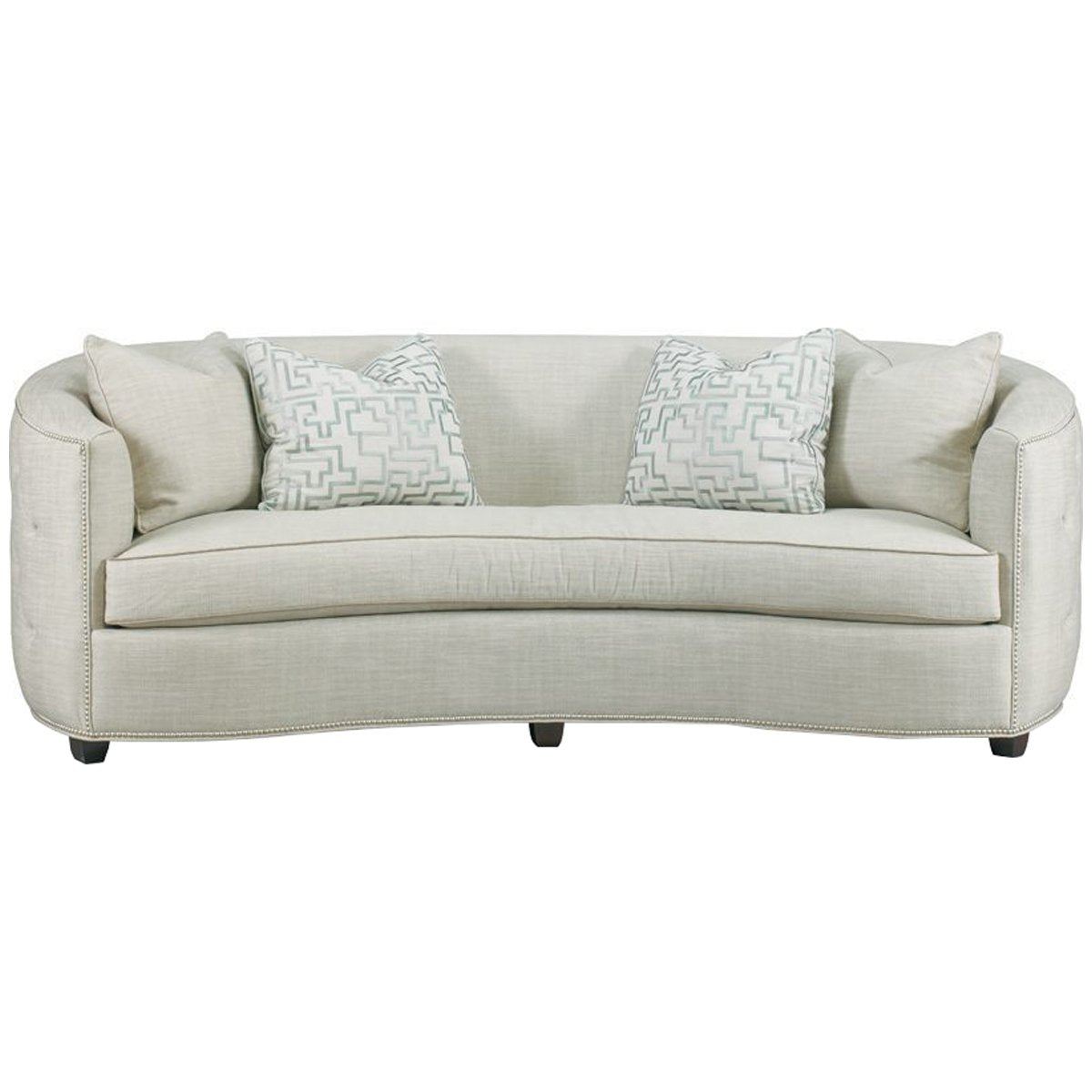 Hickory White Sofa in Beige Fabric