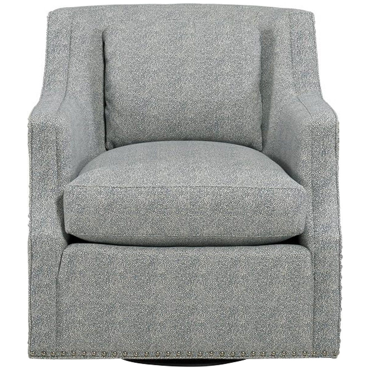 Hickory White Knee Swivel Arm Chair