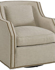 Hickory White Mitre Swivel Arm Chair