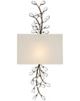 Currey and Company Crystal Bud Tall Wall Sconce