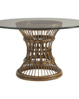Tommy Bahama Bali Hai Latitude Dining Table with Glass Top