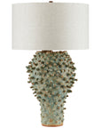 Currey and Company Sea Urchin Green Table Lamp