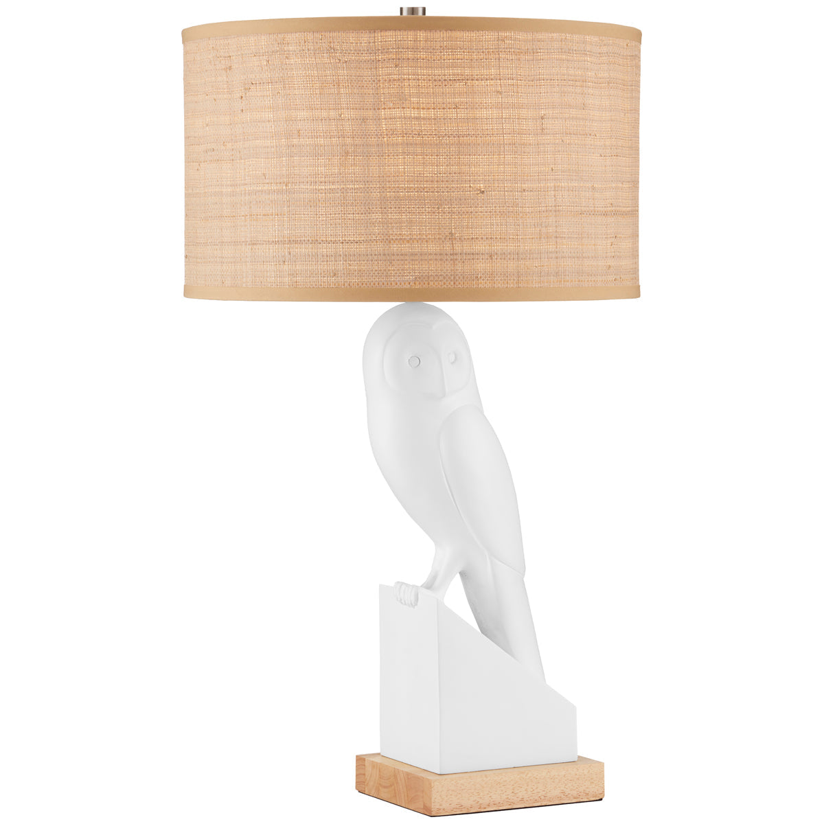 Currey and Company Snowy Owl Table Lamp