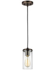 Sea Gull Lighting Zire 1-Light Mini-Pendant with Bulb