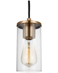 Sea Gull Lighting Zire 1-Light Mini-Pendant with Bulb