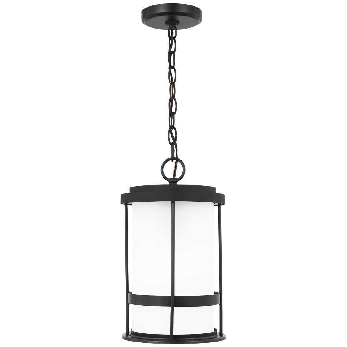 Sea Gull Lighting Wilburn 1-Light Outdoor Pendant Lantern with Bulb