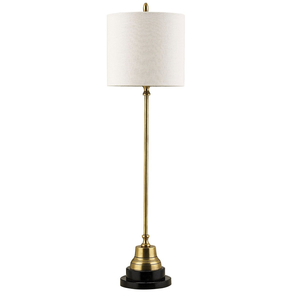 Currey and Company Messenger Brass Table Lamp
