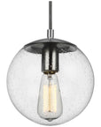 Sea Gull Lighting Leo-Hanging Globe 8" 1-Light Pendant with Bulb