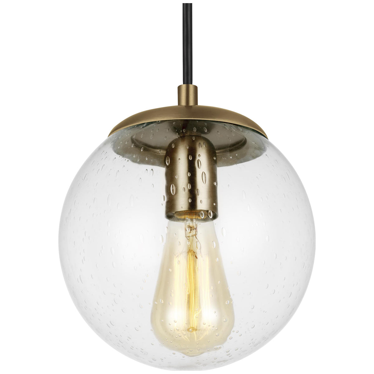 Sea Gull Lighting Leo-Hanging Globe 8&quot; 1-Light Pendant with Bulb