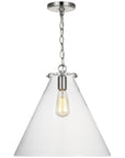 Sea Gull Lighting Kate 1-Light Cone Pendant with Bulb