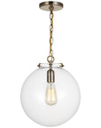 Sea Gull Lighting Kate 1-Light Sphere Pendant with Bulb