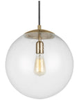 Sea Gull Lighting Leo-Hanging Globe 14" 1-Light Pendant with Bulb