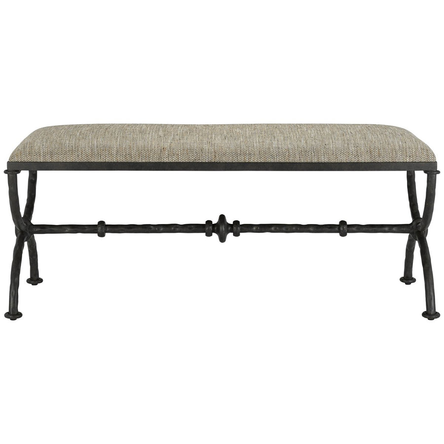 Currey and Company Agora Peppercorn Bench