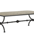 Currey and Company Agora Peppercorn Bench