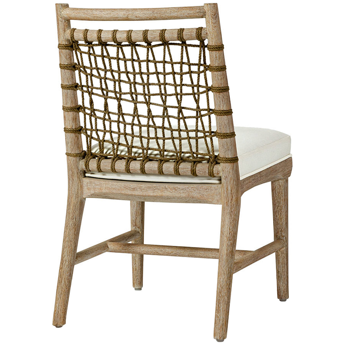 Palecek Pratt Side Chair, Cerused White