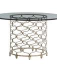 Lexington Laurel Canyon Bollinger Round Dining Table with Glass Top