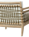 Palecek Pratt Lounge Chair, Cerused White