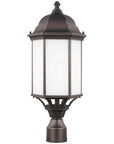 Sea Gull Lighting Sevier Large 1-Light Outdoor Post Lantern with Bulb