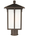 Sea Gull Lighting Tomek 1-Light Outdoor Post Lantern with Bulb