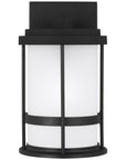Sea Gull Lighting Wilburn Small 1-Light Outdoor Wall Lantern with Bulb