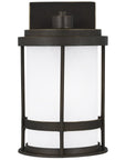 Sea Gull Lighting Wilburn Small 1-Light Outdoor Wall Lantern with Bulb