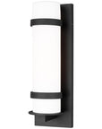 Sea Gull Lighting Alban Medium 1-Light Outdoor Cylinder Wall Lantern