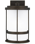 Sea Gull Lighting Wilburn Medium 1-Light Wall Lantern with Bulb