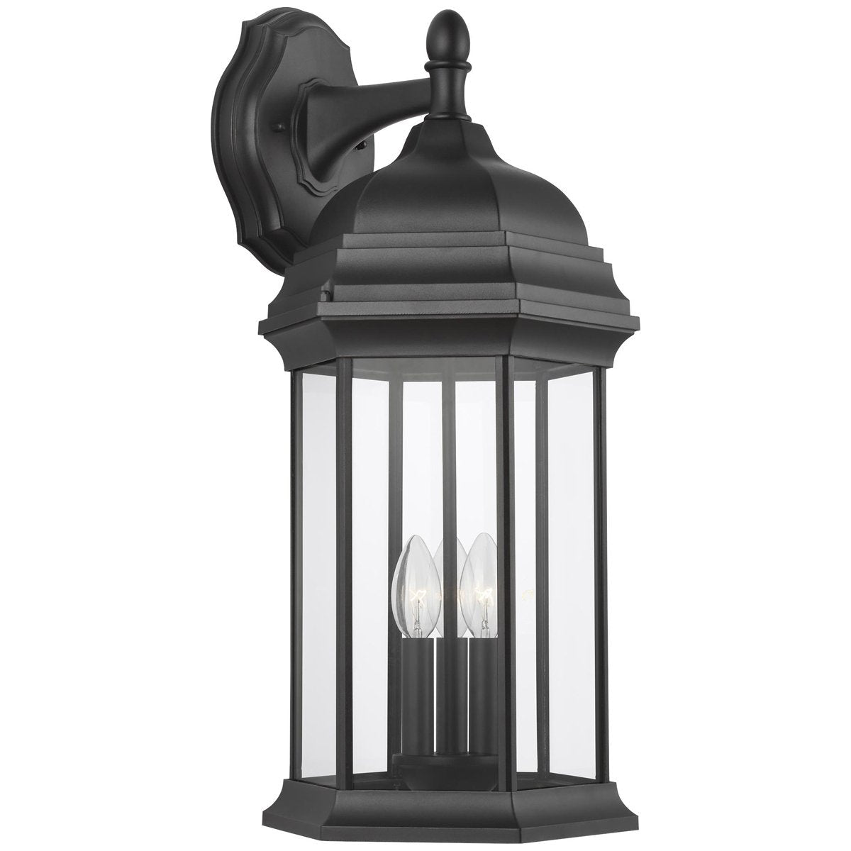 Sea Gull Lighting Extra Large 3-Light Downlight Outdoor Wall Lantern