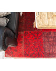 Louis de Poortere Vintage Patchwork 8014 Red Rug, 5'7" x 7'10"
