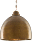 Currey and Company Earthshine Brass Large Pendant