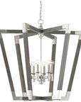 Currey and Company Bastian Large Gray Chandelier