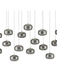 Currey and Company Pepper Rectangular 15-Light Multi-Drop Pendant