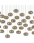 Currey and Company Pepper 30-Light Multi-Drop Pendant