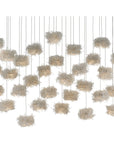 Currey and Company Birds Nest 30-Light Multi-Drop Pendant
