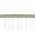 Currey and Company Glace Rectangular 15-Light Multi-Drop Pendant