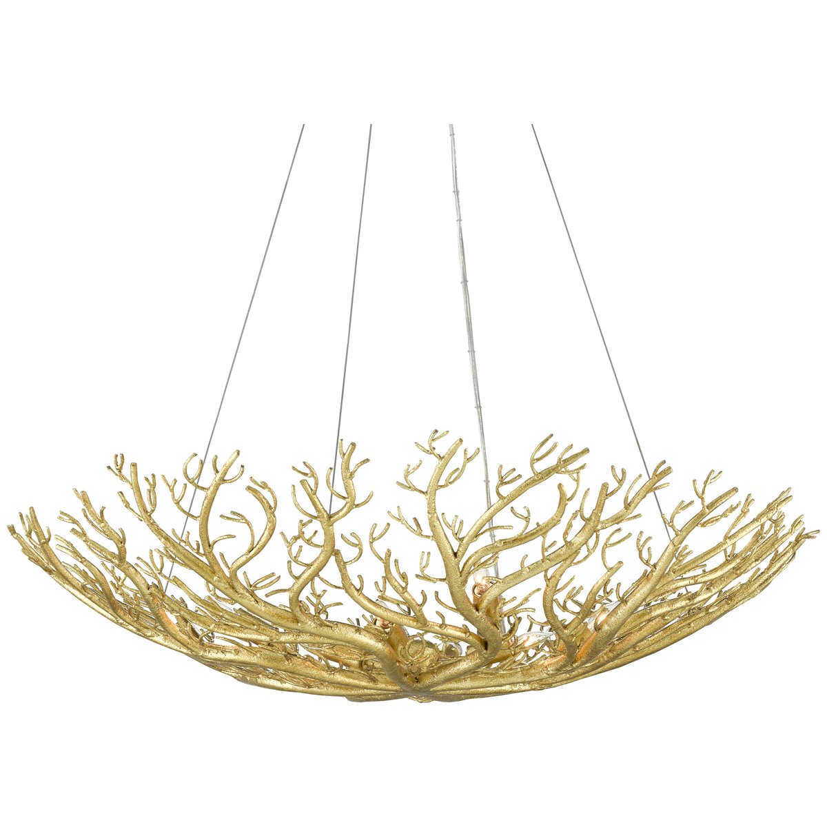 Currey and Company Sea Fan Bowl Chandelier
