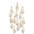 Currey and Company Glace White Round 15-Light Multi-Drop Pendant