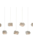 Currey and Company Birds Nest Rectangular 7-Light Multi-Drop Pendant