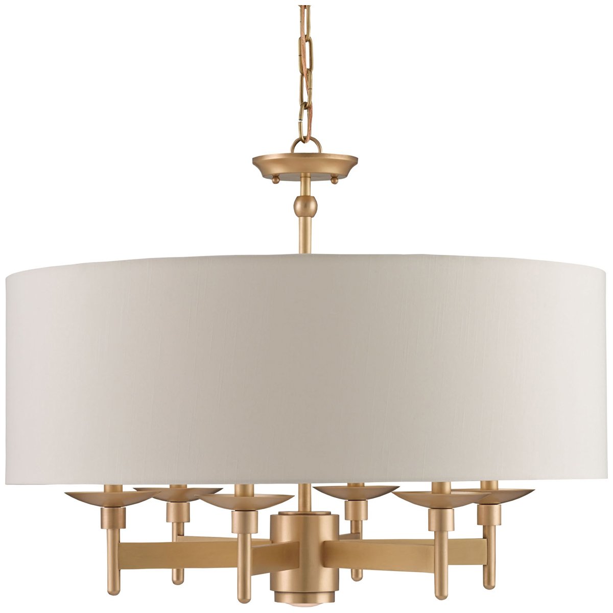 Currey and Company Bering Brass Chandelier