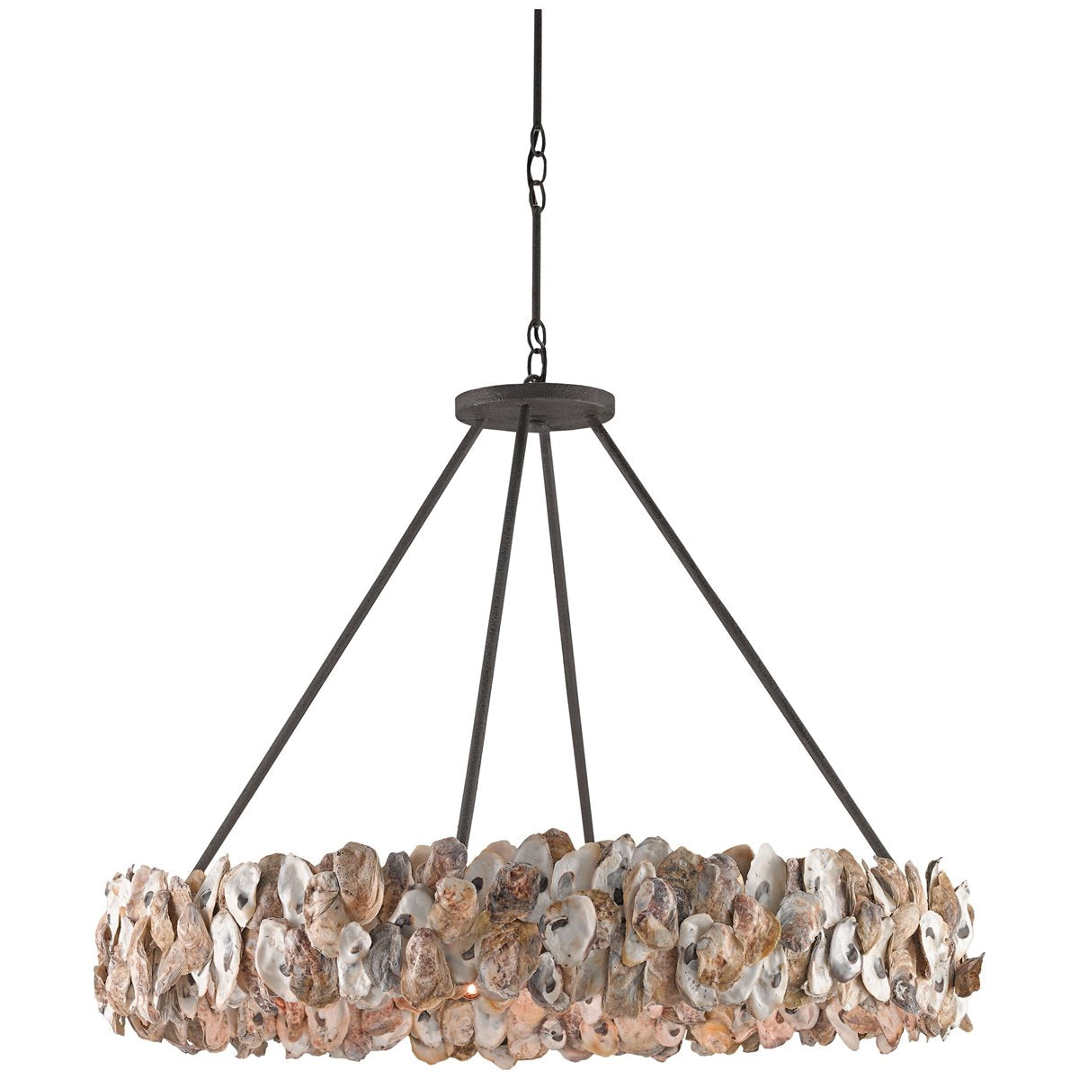 Currey and Company Oyster Chandelier