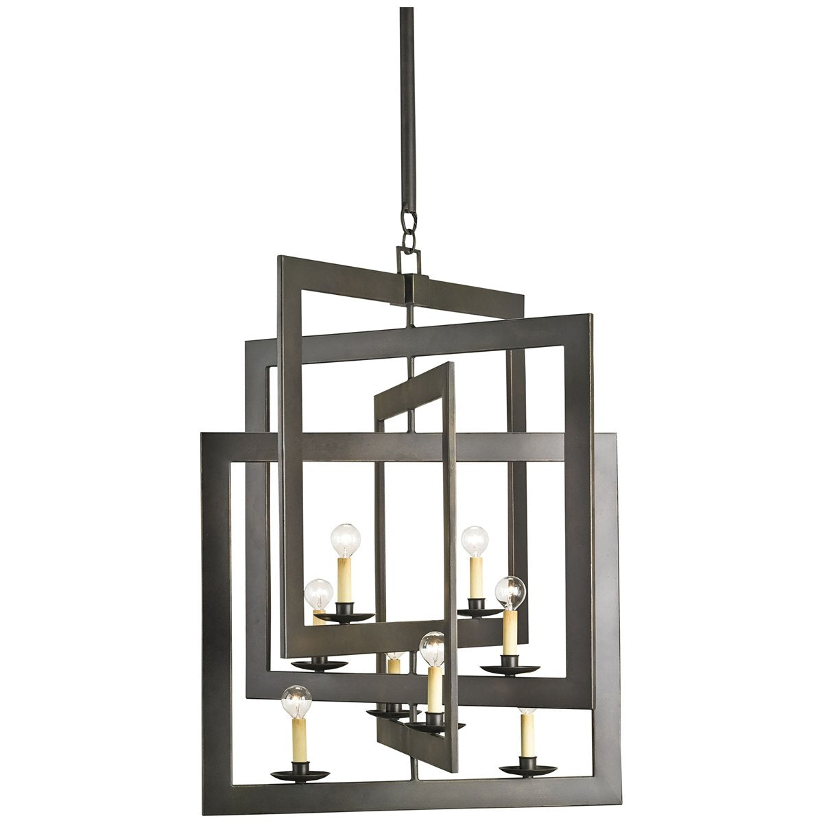 Currey and Company Middleton Bronze Chandelier