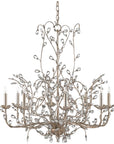 Currey and Company Crystal Bud Large Chandelier