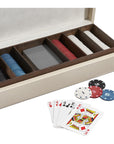 Interlude Home Tierney Poker Set - Ivory