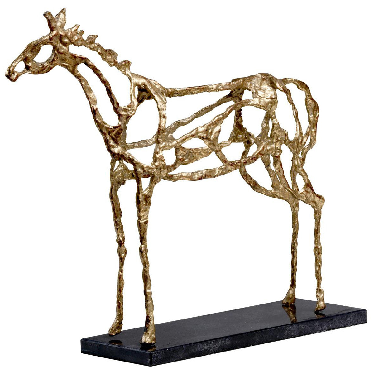 Villa &amp; House Arabian Horse Statue in Gold