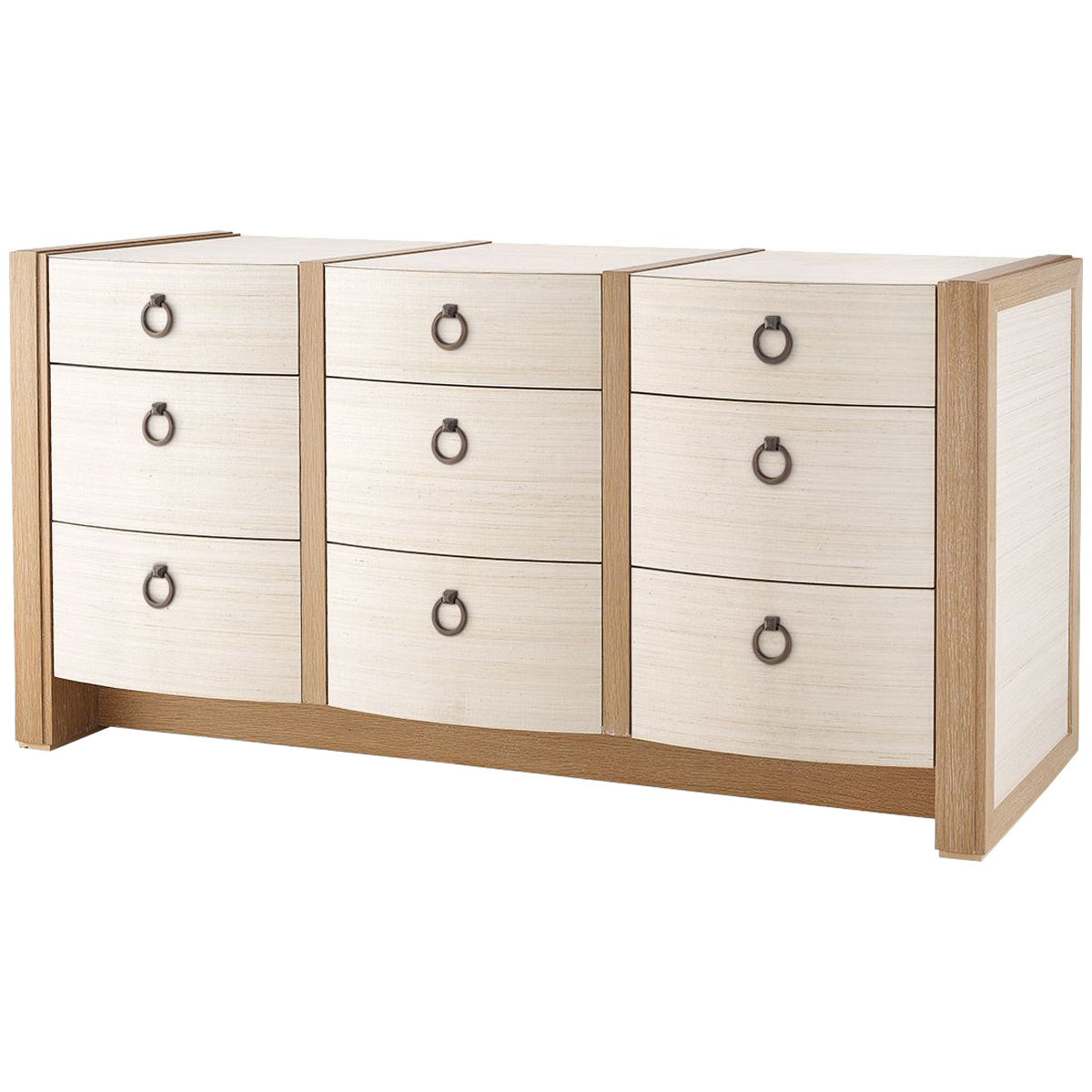 Villa &amp; House Albert Extra Large 9-Drawer Dresser with Benedict Ring Pull